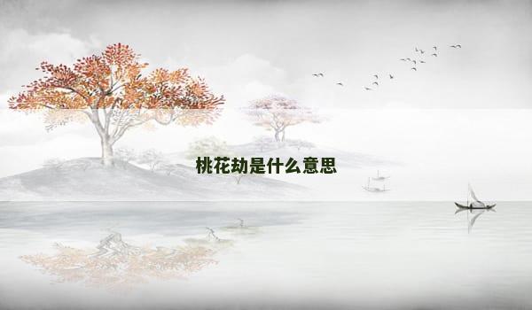 桃花劫是什么意思